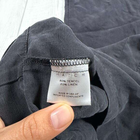 Hatch Women's Maternity Feeding Small SZ 1 Black The Elliot Jumpsuit Short - Picture 7 of 13